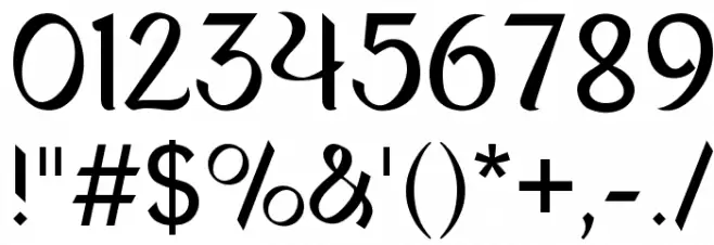 Ananda Neptouch 2 Font OTHER CHARS