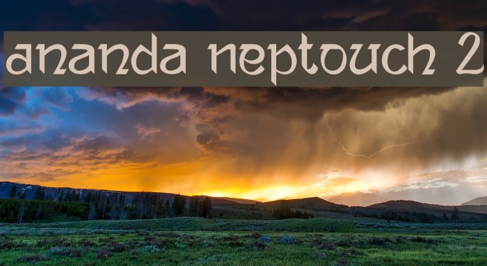 Ananda Neptouch 2 Font examples