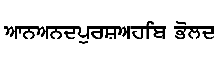 AnandpurSahib Bold Font