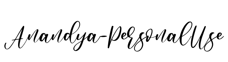 Anandya - Personal Use  Fuentes Gratis Descargar