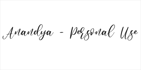Anandya - Personal Use Logo
