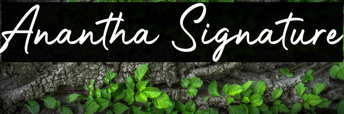 Anantha Signature Example 1