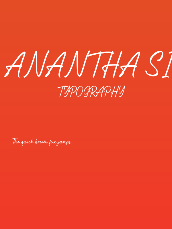 Anantha Signature Poster