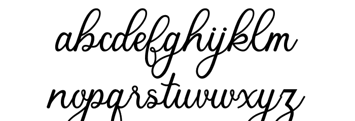 Anantha Font LOWERCASE