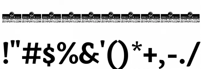 AnaphoraTrial-Bold Font OTHER CHARS