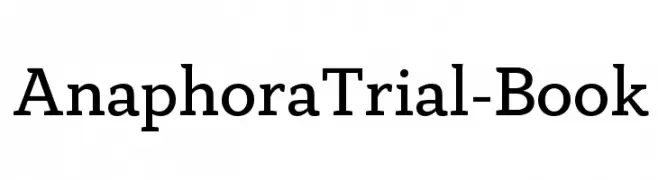AnaphoraTrial-Book  baixar fontes gratis