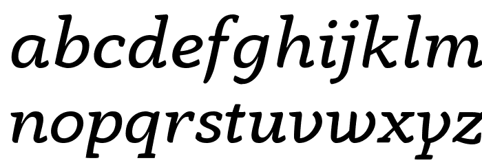 AnaphoraTrial-BookItalic Font LOWERCASE
