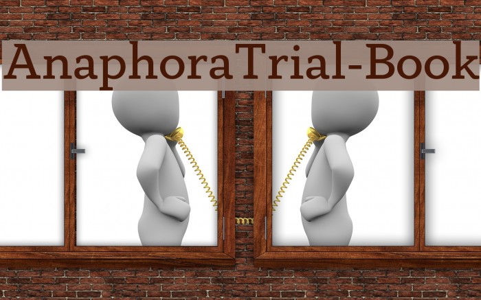 AnaphoraTrial-Book Font examples