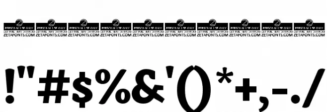 AnaphoraTrial-ExtraBold Font OTHER CHARS