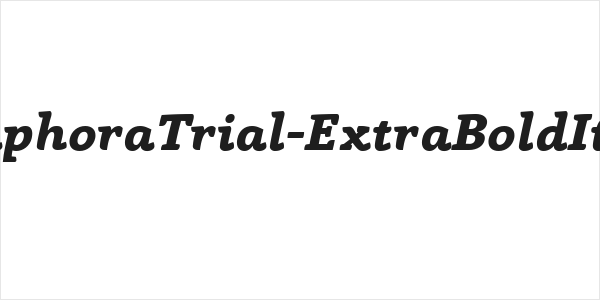 AnaphoraTrial-ExtraBoldItalic Logo