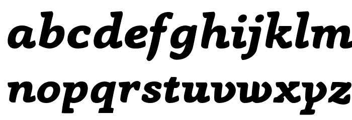 AnaphoraTrial-ExtraBoldItalic Font LOWERCASE