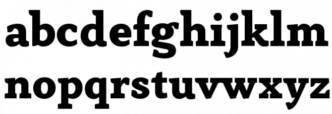 AnaphoraTrial-ExtraBold Caratteri MINUSCOLO