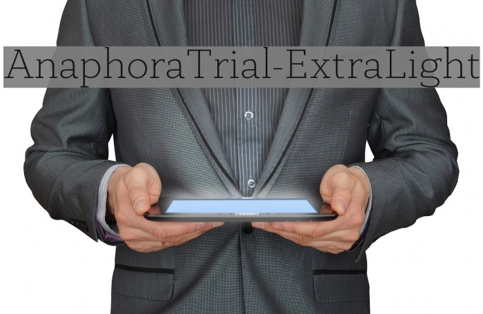 AnaphoraTrial-ExtraLight Font examples