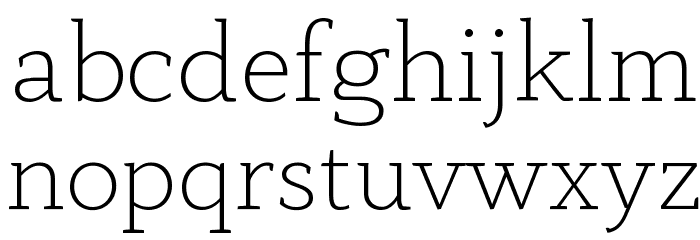 AnaphoraTrial-ExtraLight Font LOWERCASE