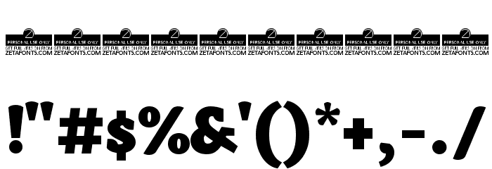 AnaphoraTrial-Fat Font OTHER CHARS