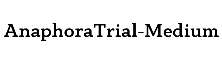 AnaphoraTrial-Medium  لخطوط تنزيل