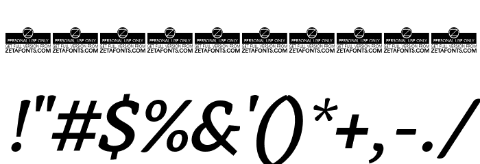 AnaphoraTrial-MediumItalic Font OTHER CHARS