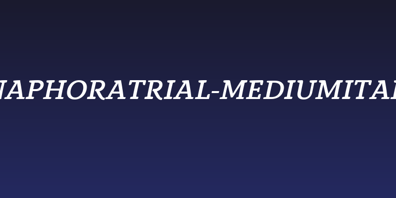 AnaphoraTrial-MediumItalic Social Header