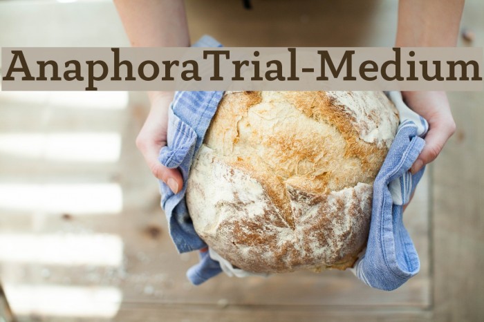 AnaphoraTrial-Medium Font examples