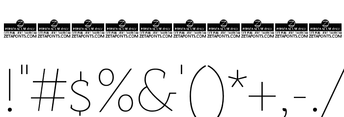 AnaphoraTrial-Thin Font OTHER CHARS