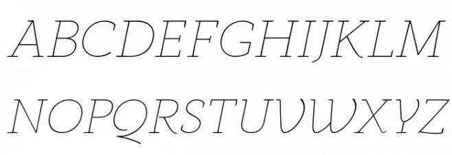 AnaphoraTrial-ThinItalic 字体 大写