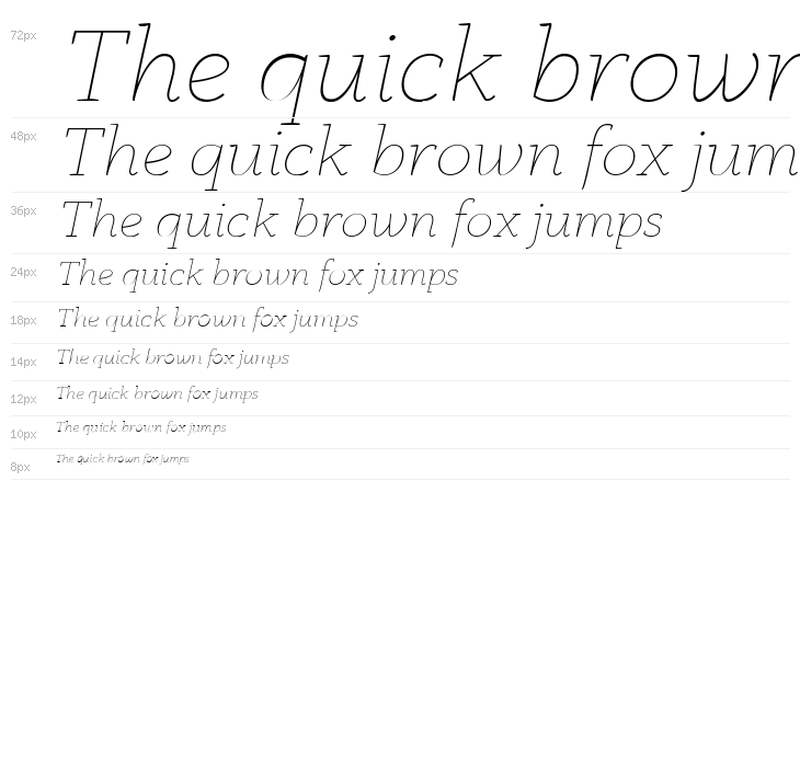 AnaphoraTrial-ThinItalic Waterfall