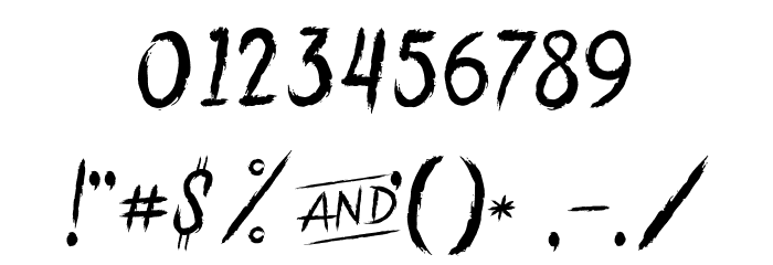 Anarchaos Font OTHER CHARS