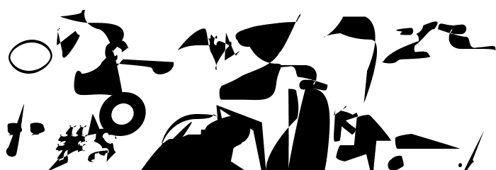 AnarchicType Slanted Font OTHER CHARS