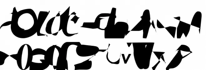 AnarchicType Slanted फ़ॉन्ट अपरकेस