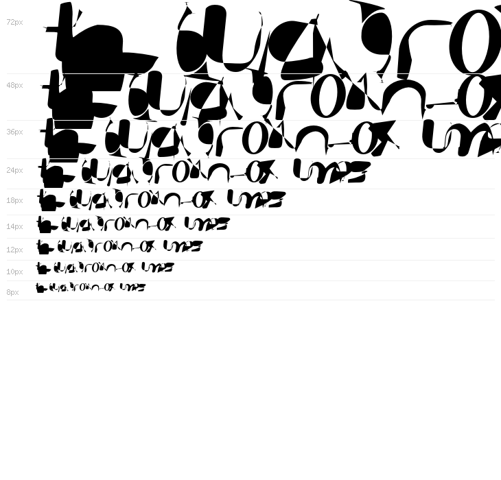 AnarchicType Slanted Waterfall