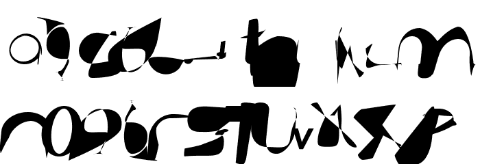 AnarchicType Slanted Font LOWERCASE