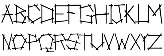Anarchist Bible Schriftart Groß