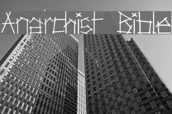 Anarchist Bible Font examples
