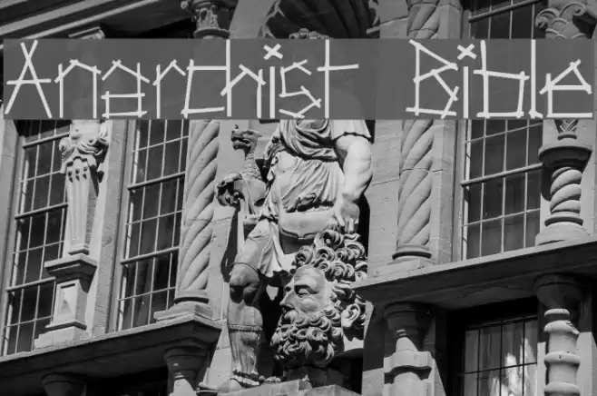 Anarchist Bible Font examples