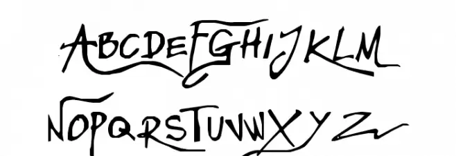 Anarchistic Schriftart Groß