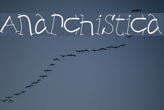 Anarchistica Font examples