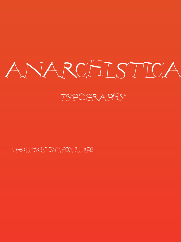 Anarchistica Poster