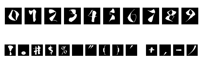 AnarchoSquares Font OTHER CHARS