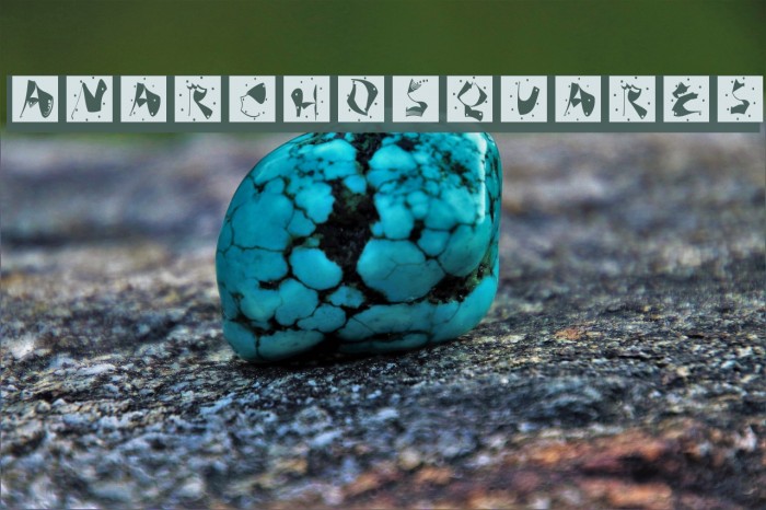 AnarchoSquares Font examples