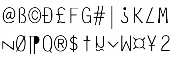Anarchy Mono Schriftart Groß