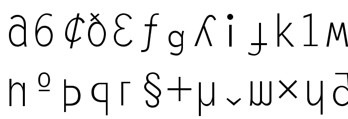 Anarchy Mono Font LOWERCASE