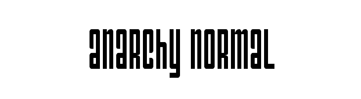 Anarchy Normal Caratteri