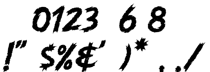Anarchy Tantrum Font OTHER CHARS