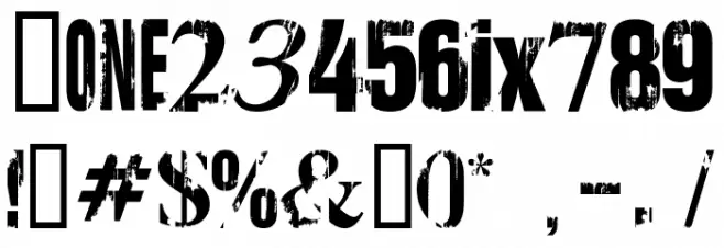 Anarchy Font OTHER CHARS