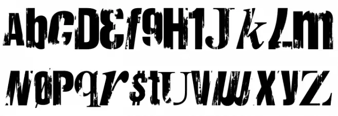 Anarchy Schriftart Groß
