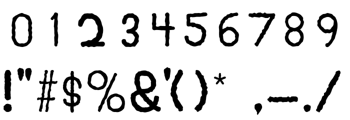 AnarchySans Font OTHER CHARS