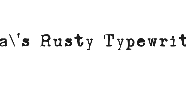 Ana's Rusty Typewriter Logo