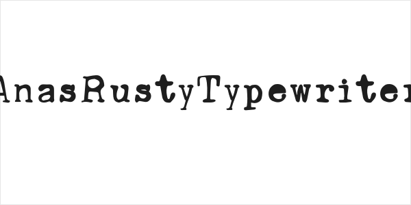 AnasRustyTypewriter Logo