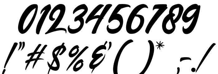 Anasite Malela 3 Font OTHER CHARS