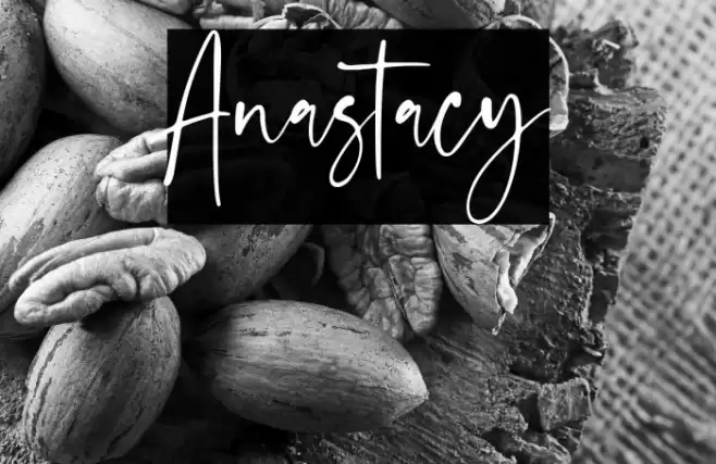 Anastacy Font examples